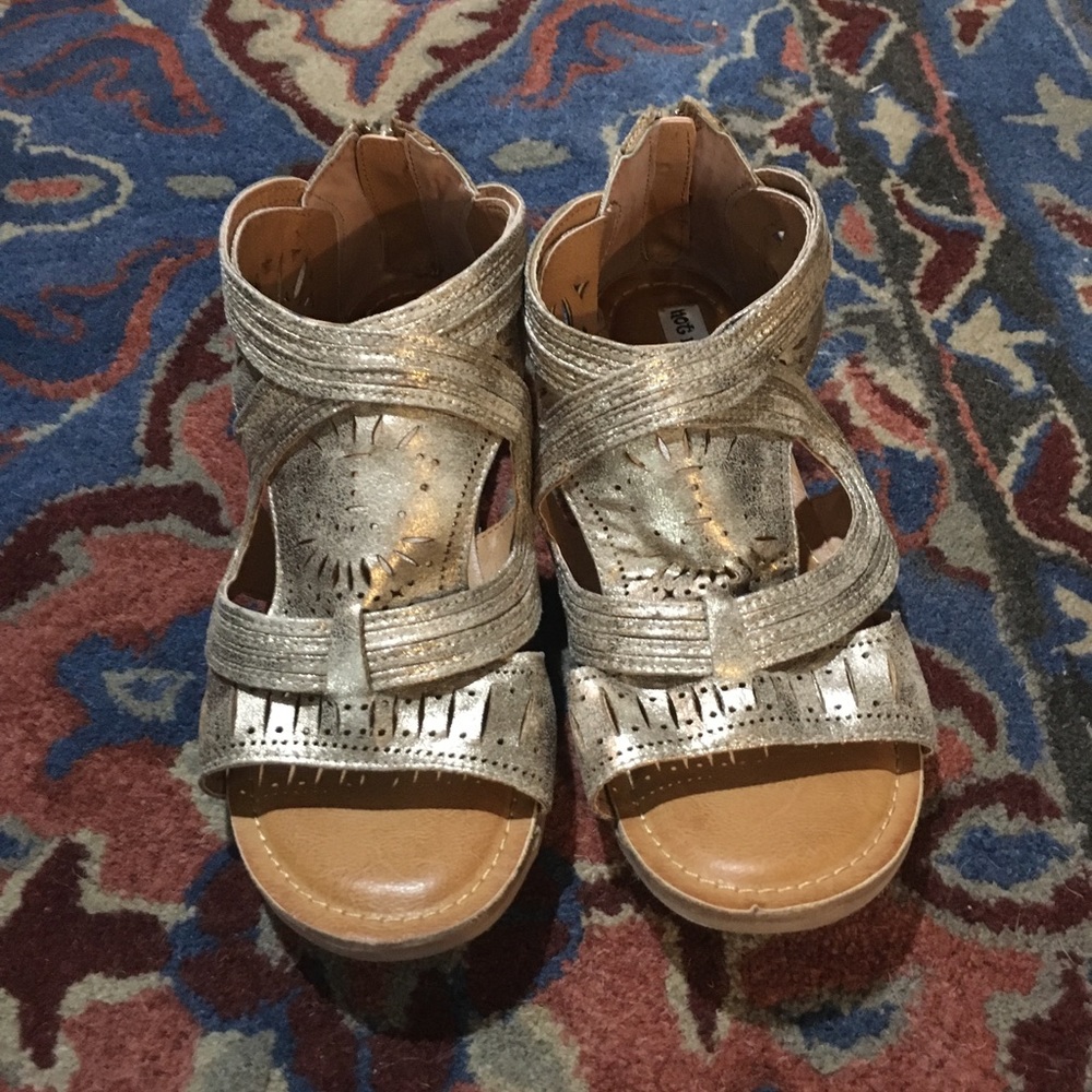 Not Rated Golden Sandal